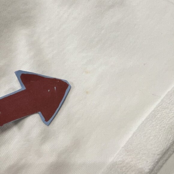 Gymshark "BE A VISIONARY" White Fleece Graphic Print Corp Top - Picture 8 of 10